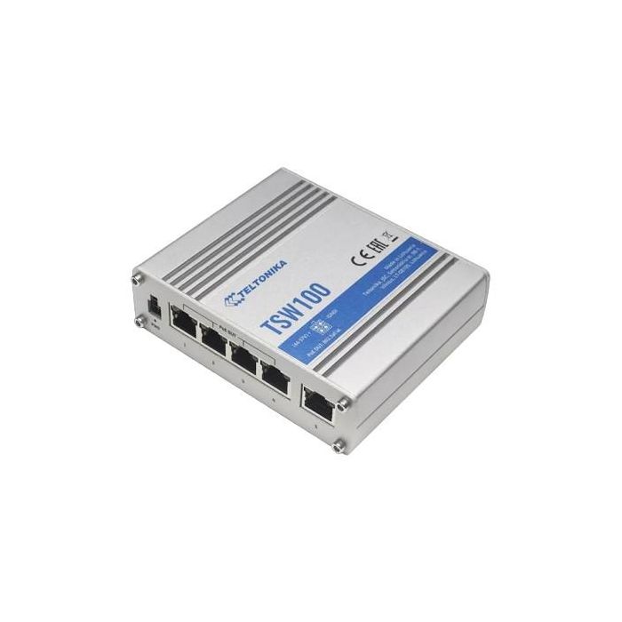 5P Teltonika TSW100 Industrial GSwitch 4x PoE+ (120W) 2