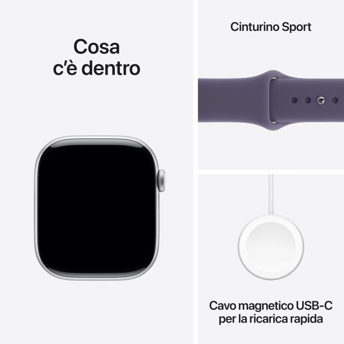 Montre intelligente Apple MFCR4QL/A Argenté 46 mm 1