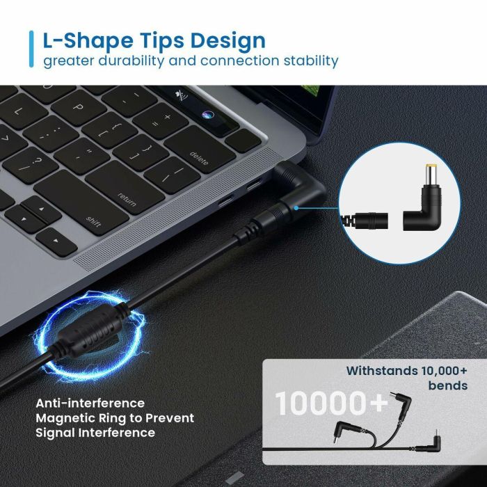 Chargeur d'ordinateur portable Ewent ew3969 90 W 3 Chargeur d'ordinateur portable Ewent ew3969 90 W 3