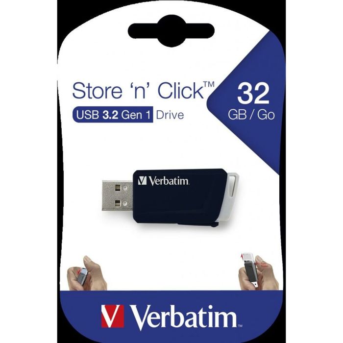 Clé USB Verbatim STORE´N´CLICK Noir 32 GB (10 Unités) 1