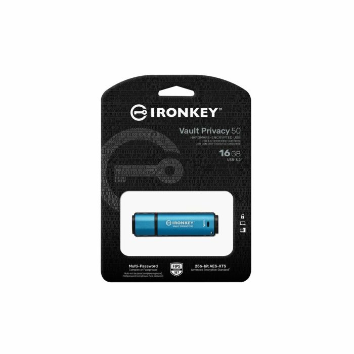 Clé USB Kingston IKVP50/16GB Bleu 16 GB 2 Clé USB Kingston IKVP50/16GB Bleu 16 GB 2