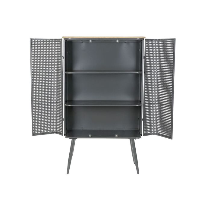 Étagère DKD Home Decor Naturel Gris Métal Bois 2 Etagères (79 x 39 x 133 cm) 6