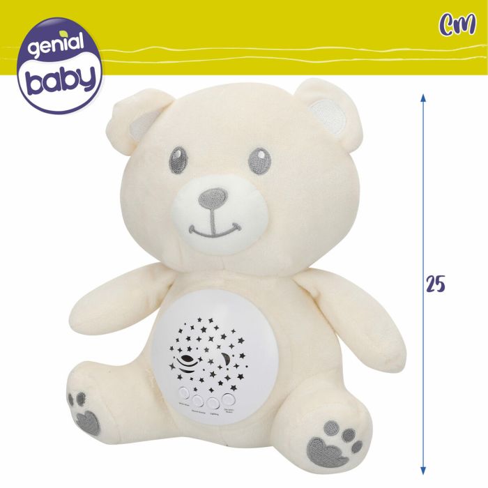 Peluche Projecteur LED Colorbaby Tissu Peluche Plastique 20 x 25 x 12 cm (4 Unités) 3
