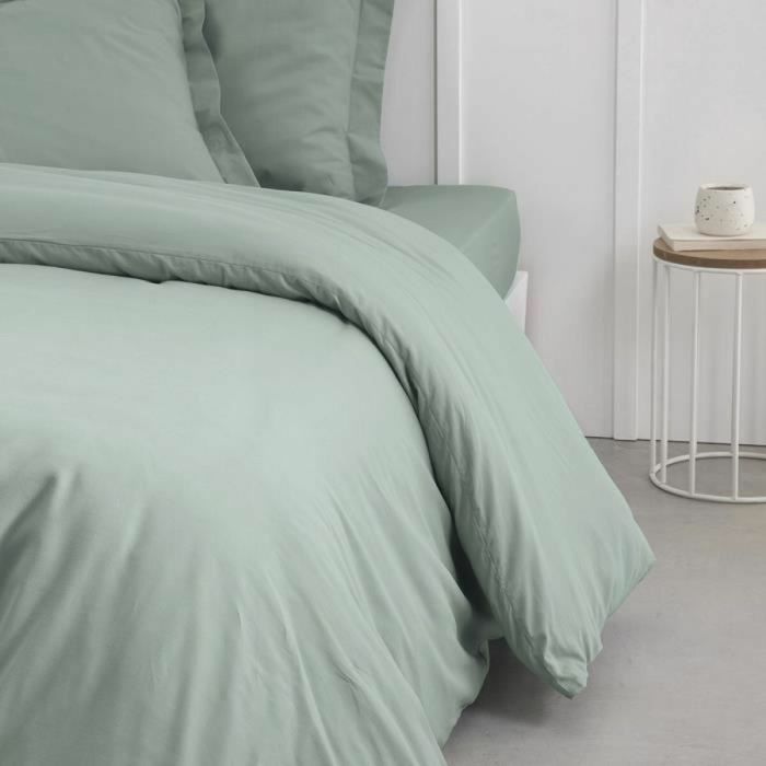 Housse de Couette TODAY Essential Vert Vert clair 220 x 240 cm 1 Housse de Couette TODAY Essential Vert Vert clair 220 x 240 cm 1