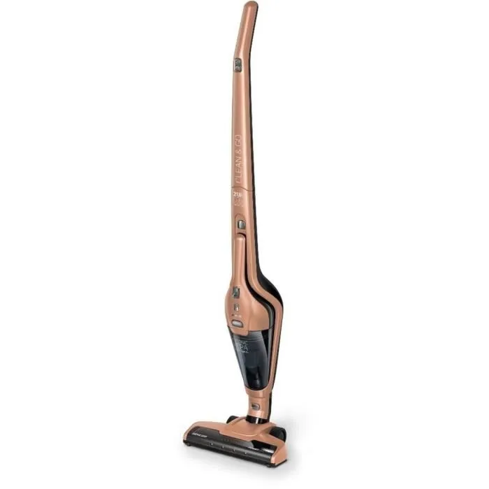 Sencor SVC 0606GD Aspirateur balai sans fil 3 en 1 avec filtration HEPA, autonomie 45 min et brosse rotative, mini brosse pour poils d'animaux