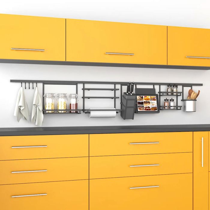 Emuca Porte-bocaux à épices Titane, acier, gris anthracite 10