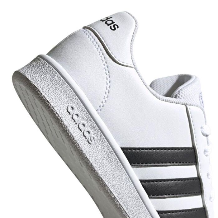 Chaussures de Sport pour Enfants Adidas Grand Court Blanc 3