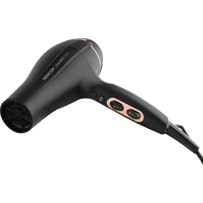 Sencor SHD 8275BK - Sèche-cheveux professionnel 2400W avec technologie KeratinCare+, fonction ionique, 3 températures et 2 vitesses Sencor SHD 8275BK - Sèche-cheveux professionnel 2400W avec technologie KeratinCare+, fonction ionique, 3 températures et 2 vitesses