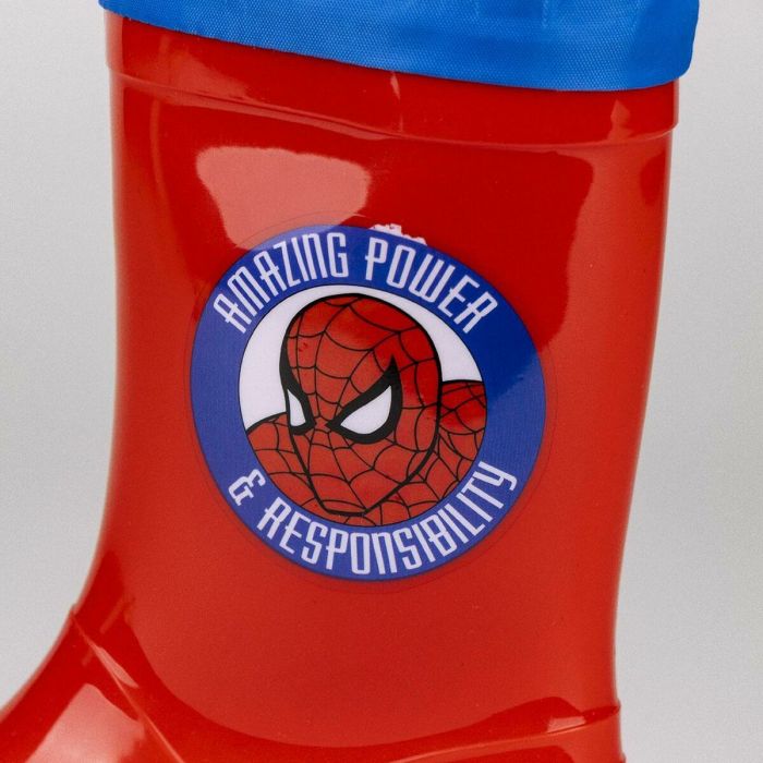 Bottes en Caoutchouc pour Enfants Spider-Man Rouge 2