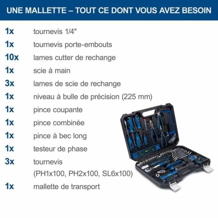 Set d'outils Scheppach WZK120 97 Pièces 1