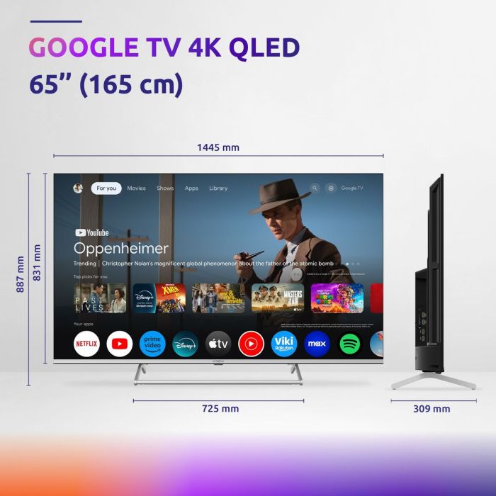 TV intelligente STRONG SRT65UG8773C 65" 4K Ultra HD HDR QLED 1