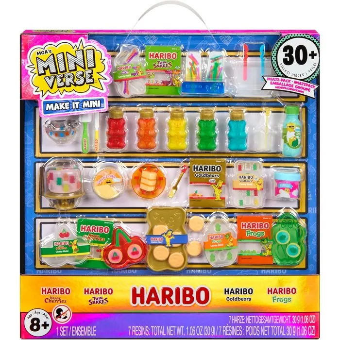 MGA Miniverse Make It Mini Haribo Kit - Création de miniatures Haribo non comestibles à collectionner - Jeu créatif pour enfant à partir de 8 ans MGA Miniverse Make It Mini Haribo Kit - Création de miniatures Haribo non comestibles à collectionner - Jeu créatif pour enfant à partir de 8 ans