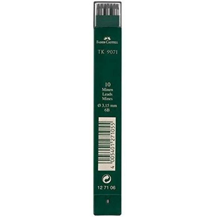 Recharge de mine Faber-Castell Bois 3 Pièces 6B 1