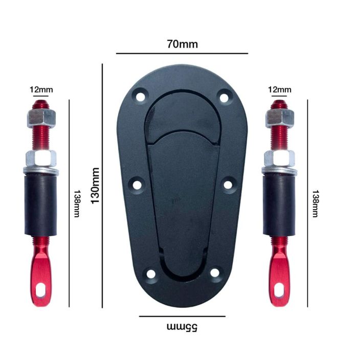 Fermeture de capot OCC Motorsport OCCRC006 Noir 4
