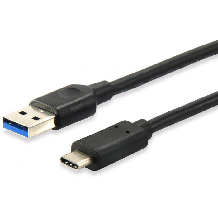 Equip Kabel USB-A 3.2 -> C St/St 1.00m 3A/20V sw Polybeutel 0 Equip Kabel USB-A 3.2 -> C St/St 1.00m 3A/20V sw Polybeutel 0
