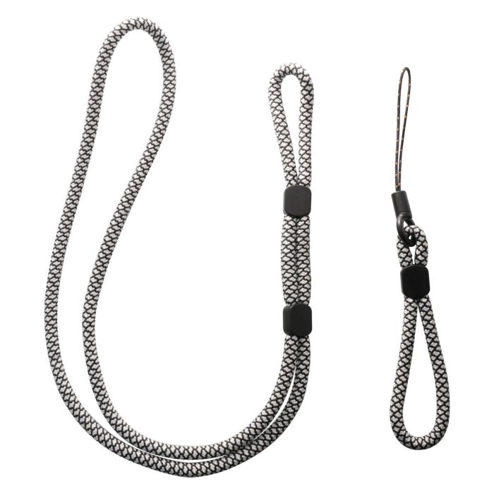 Cordon pour téléphone mobile Muvit for Change Noir Blanc 4