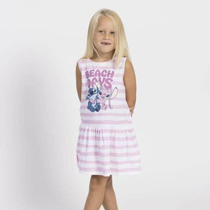 Robe Stitch Rose Fille 2