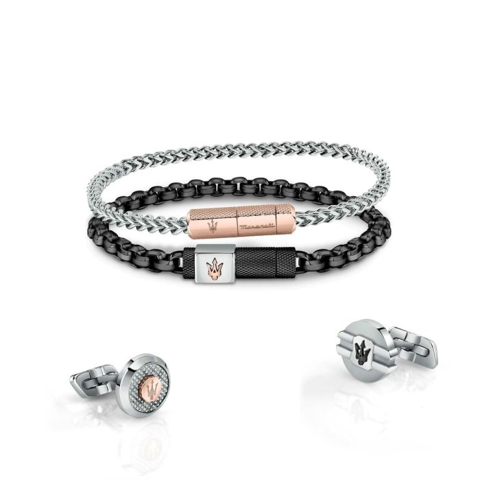 Bracelet Homme Maserati Acier inoxydable 22 cm 2