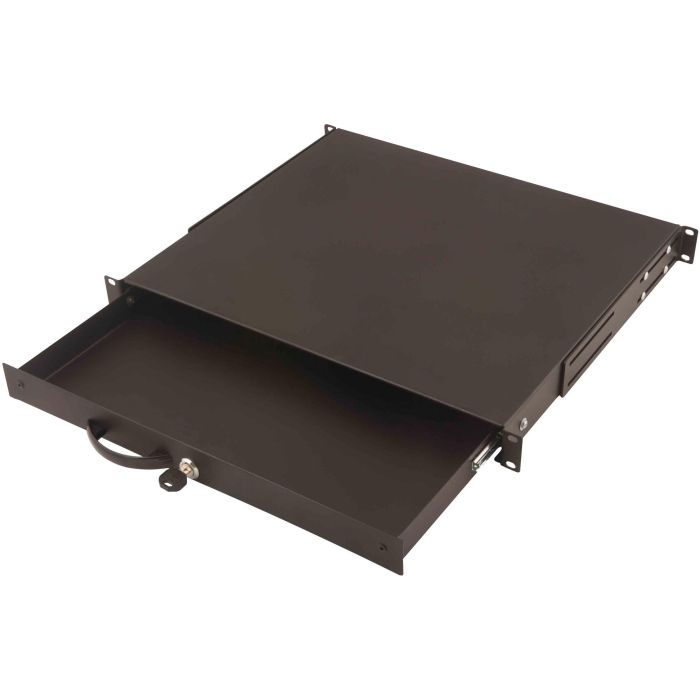 DIGITUS Schublade 1HE 483mm schwarz abschließbar 0 DIGITUS Schublade 1HE 483mm schwarz abschließbar 0