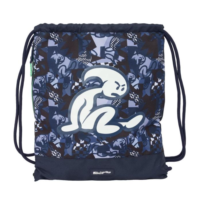 Sac à dos serré par des ficelles El Niño Navy Blue marine 35 x 40 x 1 cm