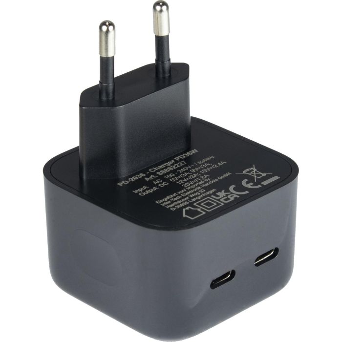 Charger USB-C 36W Black Inter-Tech PD-2036 2