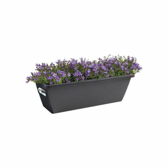 Pot Elho Noir Anthracite Plastique Rectangulaire Moderne 3