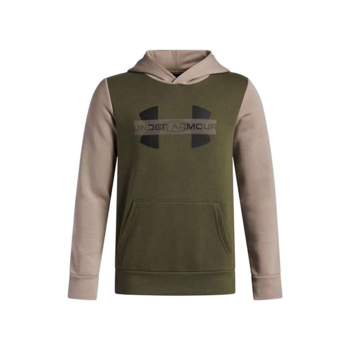 Sweat-shirt à capuche fille Under Armour Rival Flc Cblck Grphc Hd Olive S