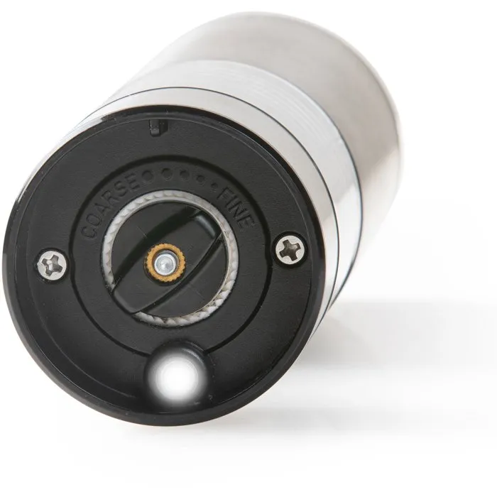 DOMO Moulin à Poivre et Sel Électriques USB avec LED et Réglage de Mouture, Ensemble de 2 (96 ml) - Transparent et Argenté DOMO Moulin à Poivre et Sel Électriques USB avec LED et Réglage de Mouture, Ensemble de 2 (96 ml) - Transparent et Argenté