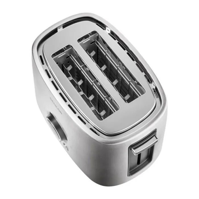 Sencor STS 5050SS Grille-pain 2 tranches Argenté avec fonction Dégivrage, Centrage et Éjection Automatique - 9 Niveaux de Cuisson - 1000 W