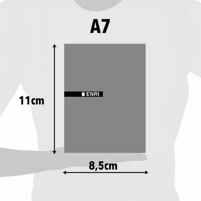 Bloc de Notes ENRI Rouge A7 80 Volets 4 mm (10 Unités) 1