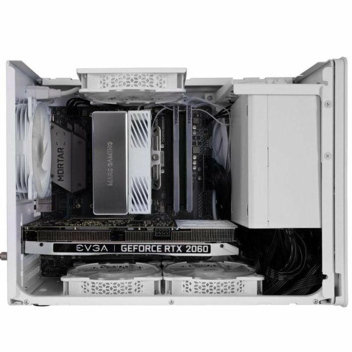 Boîtier mini-tour Micro ATX / ITX Mars Gaming MCXPROW Blanc 2