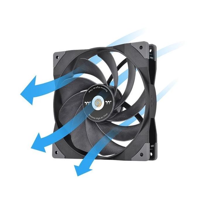 140mm Thermaltake GT14 PC Cooling Fan TT Premium Edition Black - 1 Pack 3