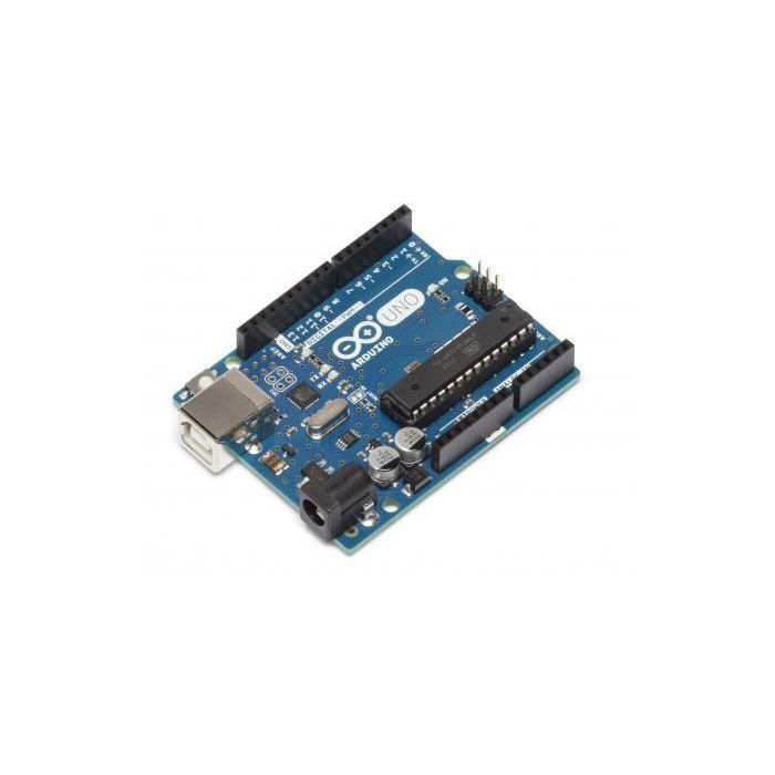 Arduino Uno Rev3 - Carte de développement avec microcontrôleur ATmega328, entrée 7-12V, 14 E/S digitales, 6 entrées analogiques et port USB
