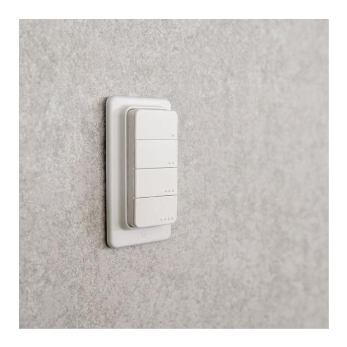 Shelly Plug & Play "Blu RC Button 4" Fernbedienung inkl. Magnethalter 4-fach 16 Aktionen Weiß 3