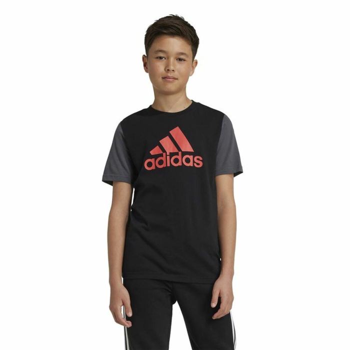 T-shirt à manches courtes unisex Adidas Essentials Noir 5 T-shirt à manches courtes unisex Adidas Essentials Noir 5