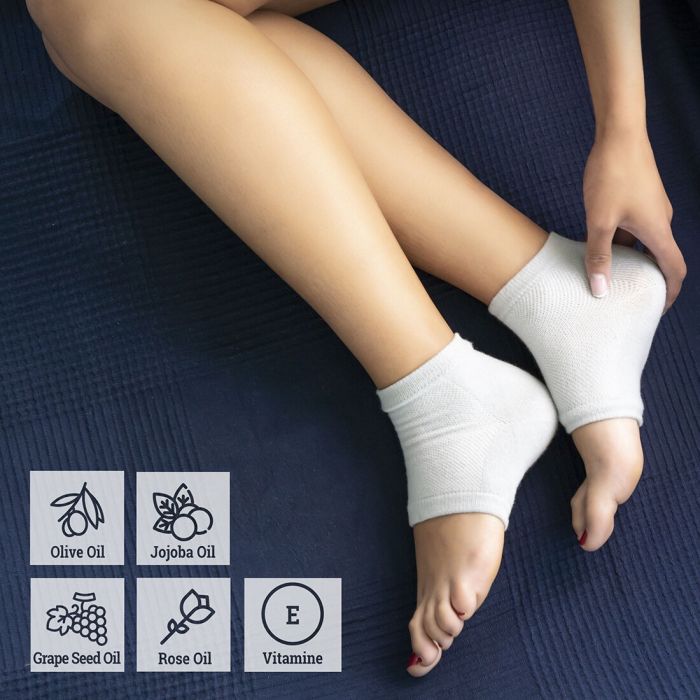 Chaussettes Hydratantes avec des Coussinets en Gel et des Huiles Naturelles Relocks InnovaGoods 0 Chaussettes Hydratantes avec des Coussinets en Gel et des Huiles Naturelles Relocks InnovaGoods 0