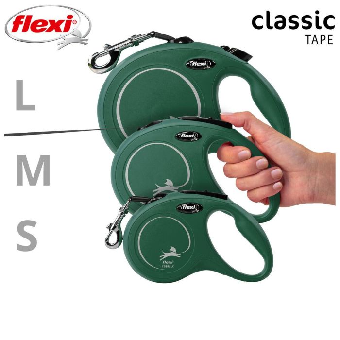 Laisse pour Chien Flexi Vert M 1