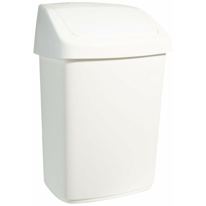 Poubelle Rubbermaid TAPA BASCULANTE Blanc Noir Plastique 25 L 0 Poubelle Rubbermaid TAPA BASCULANTE Blanc Noir Plastique 25 L 0