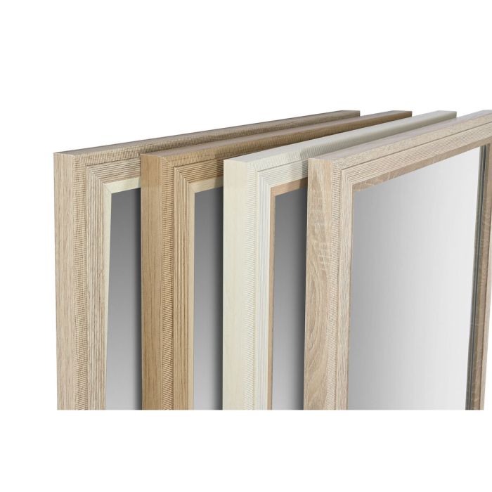 Miroir mural Home ESPRIT Blanc Marron Beige Gris 66 x 2 x 92 cm (4 Unités) 1