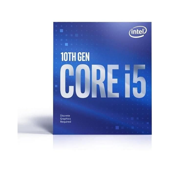 Processeur Intel Core i5-10400F (BX8070110400F) Socket LGA1200 (chipset Intel serie 400) 65W 1 Processeur Intel Core i5-10400F (BX8070110400F) Socket LGA1200 (chipset Intel serie 400) 65W 1