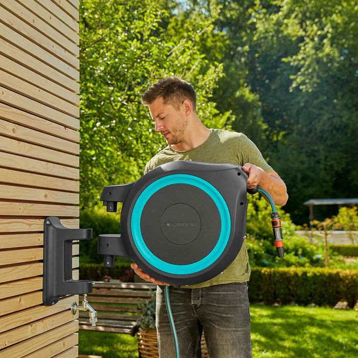 Porte-tuyaux Gardena Rollup Automatique 25 m 2 Porte-tuyaux Gardena Rollup Automatique 25 m 2