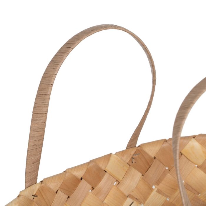 Set de basket Naturel Bois 50 x 22 x 28 cm (2 Unités) 1