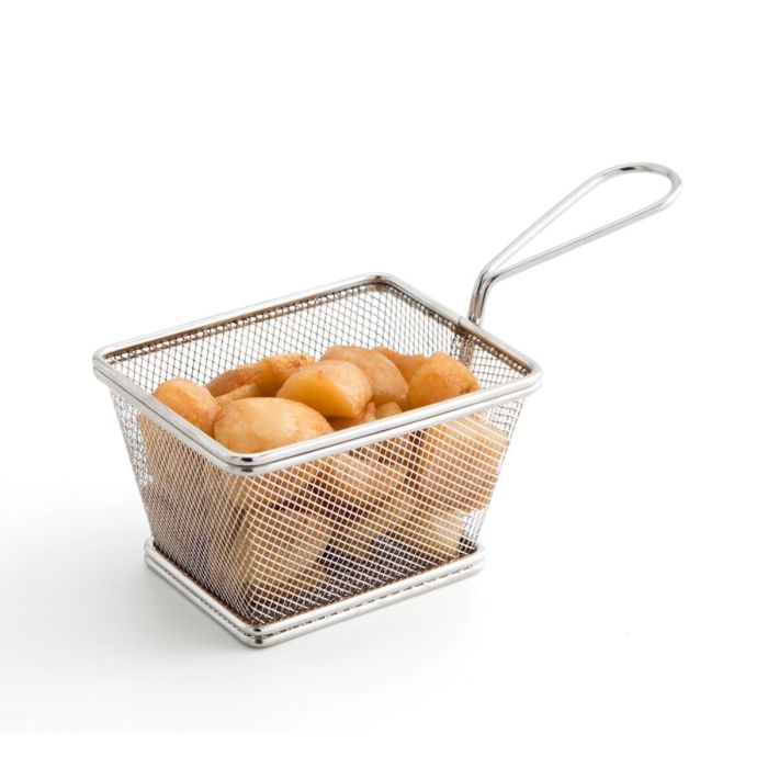 Freidora Presentación Acero Inoxidable Select Quid 13x10 cm (12 Unidades) 1 Freidora Presentación Acero Inoxidable Select Quid 13x10 cm (12 Unidades) 1