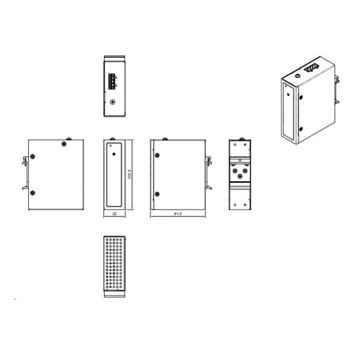 Z ALLNET Power-Booster 12-24VDC to 48~54VDC max. 200W HUT/DIN-Mounting ALL-B101-12-24VDC 1