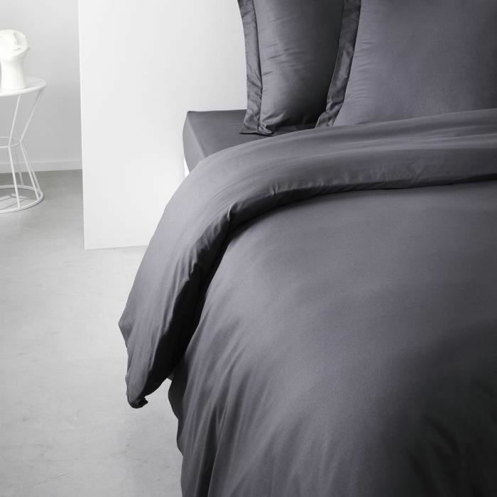 Housse de Couette TODAY Anthracite 240 x 260 cm 1 Housse de Couette TODAY Anthracite 240 x 260 cm 1