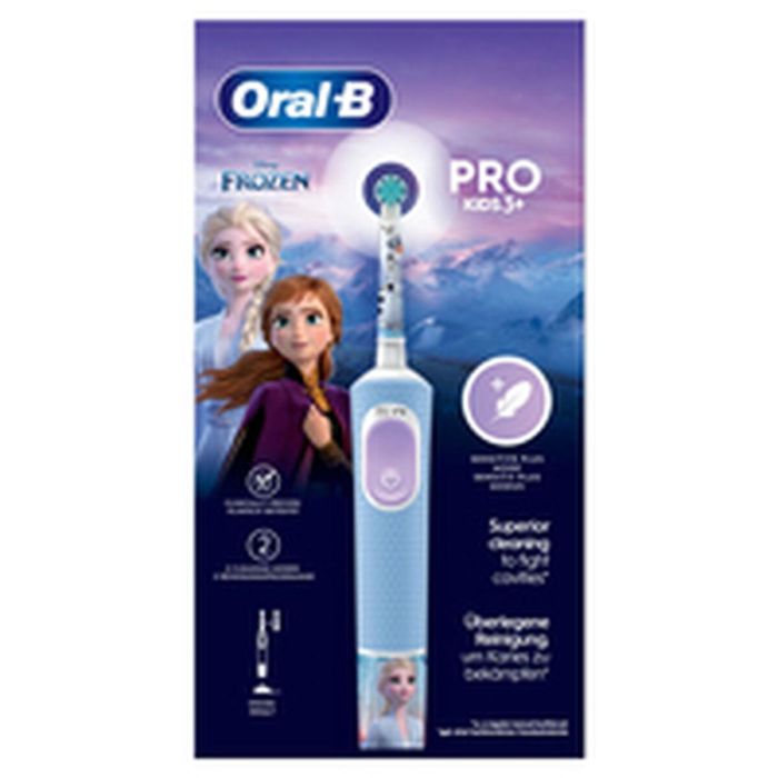 Brosse à dents électrique Oral-B Frozen Noir Multicouleur (2 Pièces) (2 Unités) 16