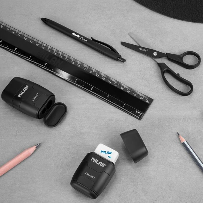 Taille-crayon Milan compactserie especial shadow Noir Caoutchouc 4