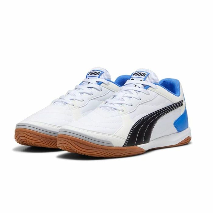 Chaussures de Futsal pour Adultes Puma Pressing Iv Blanc Bleu 6