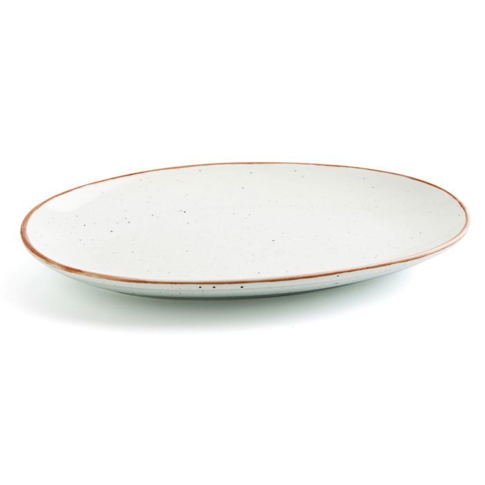 Plat à Gratin Ariane Terra Oblongue Céramique Beige (Ø 26 cm) (12 Unités) 1