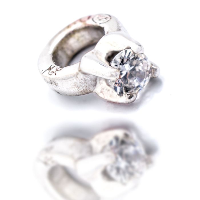 Perle de verre Femme Viceroy VMM0248-00 Argenté 1 cm 1